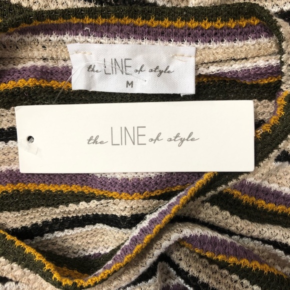 NWT The Line of Style Oversize Knit Crop Top Sz M - Picture 6 of 7